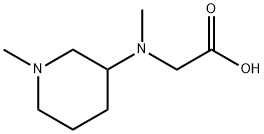 [Methyl-(1-Methyl-piperidin-3-yl)-aMino]-acetic acid Struktur