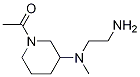 1-{3-[(2-AMino-ethyl)-Methyl-aMino]-piperidin-1-yl}-ethanone Struktur