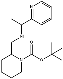 2-[(1-Pyridin-2-yl-ethylaMino)-Methyl]-piperidine-1-carboxylic acid tert-butyl ester Struktur