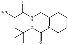 2-[(2-AMino-acetylaMino)-Methyl]-piperidine-1-carboxylic acid tert-butyl ester Struktur