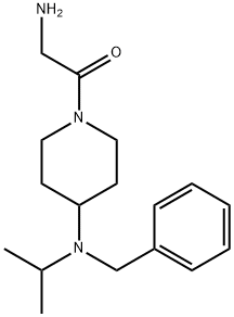 2-AMino-1-[4-(benzyl-isopropyl-aMino)-piperidin-1-yl]-ethanone Struktur