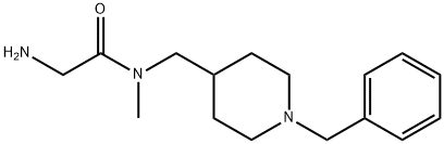 2-AMino-N-(1-benzyl-piperidin-4-ylMethyl)-N-Methyl-acetaMide Struktur