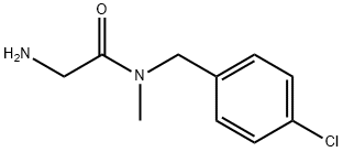 2-AMino-N-(4-chloro-benzyl)-N-Methyl-acetaMide Struktur