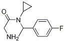 2-AMino-N-cyclopropyl-N-[1-(4-fluoro-phenyl)-ethyl]-acetaMide Struktur