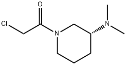 2-Chloro-1-((R)-3-diMethylaMino-piperidin-1-yl)-ethanone Struktur