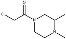 2-Chloro-1-(3,4-diMethyl-piperazin-1-yl)-ethanone Struktur