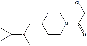 2-Chloro-1-{4-[(cyclopropyl-Methyl-aMino)-Methyl]-piperidin-1-yl}-ethanone Struktur