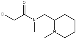 2-Chloro-N-Methyl-N-(1-Methyl-piperidin-2-ylMethyl)-acetaMide Struktur