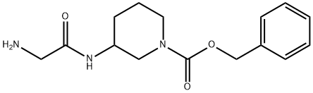 3-(2-AMino-acetylaMino)-piperidine-1-carboxylic acid benzyl ester Struktur