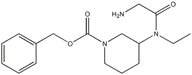 3-[(2-AMino-acetyl)-ethyl-aMino]-piperidine-1-carboxylic acid benzyl ester Struktur