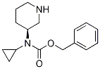 Cyclopropyl-(S)-piperidin-3-yl-carbaMic acid benzyl ester Struktur