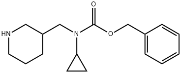 Cyclopropyl-piperidin-3-ylMethyl-carbaMic acid benzyl ester Struktur