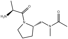 N-[(S)-1-((S)-2-AMino-propionyl)-pyrrolidin-2-ylMethyl]-N-Methyl-acetaMide Struktur