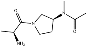 N-[(S)-1-((S)-2-AMino-propionyl)-pyrrolidin-3-yl]-N-Methyl-acetaMide Struktur