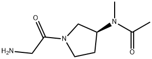 N-[(S)-1-(2-AMino-acetyl)-pyrrolidin-3-yl]-N-Methyl-acetaMide Struktur