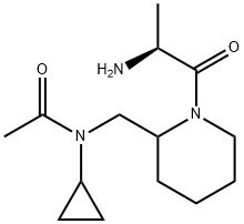 N-[1-((S)-2-AMino-propionyl)-piperidin-2-ylMethyl]-N-cyclopropyl-acetaMide Struktur