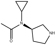 N-Cyclopropyl-N-(R)-pyrrolidin-3-yl-acetaMide Struktur