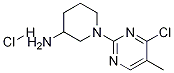 1-(4-Chloro-5-methyl-pyrimidin-2-yl)-piperidin-3-ylamine hydrochloride Struktur