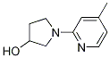 1-(4-Methyl-pyridin-2-yl)-pyrrolidin-3-ol Struktur