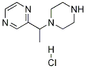 2-(1-(piperazin-1-yl)ethyl)pyrazine hydrochloride Struktur