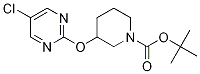 3-(5-Chloro-pyrimidin-2-yloxy)-piperidine-1-carboxylic acid tert-butylester Struktur