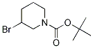 3-Bromo-piperidine-1-carboxylic acid tert-butyl ester Struktur