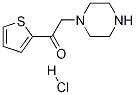 2-Piperazin-1-yl-1-thiophen-2-yl-ethanone hydrochloride Struktur