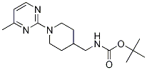 [1-(4-Methyl-pyrimidin-2-yl)-piperidin-4-ylmethyl]-carbamic acid tert-butyl ester Struktur