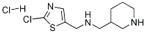 (2-Chloro-thiazol-5-ylmethyl)-piperidin-3-ylmethyl-amine hydrochloride Struktur