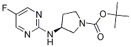 (S)-3-(5-Fluoro-pyrimidin-2-ylamino)-pyrrolidine-1-carboxylic acid tert-butyl ester Struktur