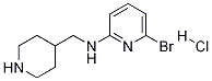 (6-Bromo-pyridin-2-yl)-piperidin-4-ylmethyl-amine hydrochloride Struktur