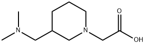 (3-DiMethylaMinoMethyl-piperidin-1-yl)-acetic acid Struktur