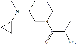 (S)-2-AMino-1-[3-(cyclopropyl-Methyl-aMino)-piperidin-1-yl]-propan-1-one Struktur