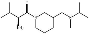 (S)-2-AMino-1-{3-[(isopropyl-Methyl-aMino)-Methyl]-piperidin-1-yl}-3-Methyl-butan-1-one Struktur