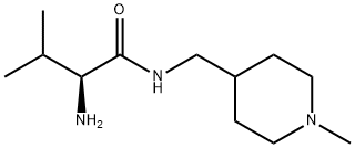 (S)-2-AMino-3-Methyl-N-(1-Methyl-piperidin-4-ylMethyl)-butyraMide Struktur