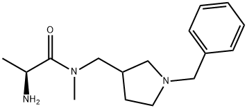 (S)-2-AMino-N-(1-benzyl-pyrrolidin-3-ylMethyl)-N-Methyl-propionaMide Struktur