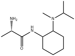 (S)-2-AMino-N-[2-(isopropyl-Methyl-aMino)-cyclohexyl]-propionaMide Struktur