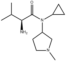 (S)-2-AMino-N-cyclopropyl-3-Methyl-N-(1-Methyl-pyrrolidin-3-yl)-butyraMide Struktur