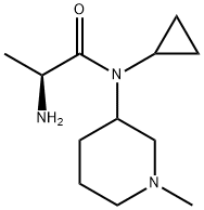 (S)-2-AMino-N-cyclopropyl-N-(1-Methyl-piperidin-3-yl)-propionaMide Struktur