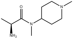 (S)-2-AMino-N-Methyl-N-(1-Methyl-piperidin-4-yl)-propionaMide Struktur