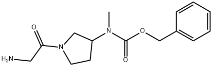 [1-(2-AMino-acetyl)-pyrrolidin-3-ylMethyl]-carbaMic acid benzyl ester Struktur