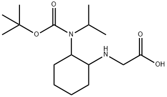 [2-(tert-Butoxycarbonyl-isopropyl-aMino)-cyclohexylaMino]-acetic acid Struktur