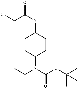 [4-(2-Chloro-acetylaMino)-cyclohexyl]-ethyl-carbaMic acid tert-butyl ester Struktur