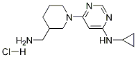 [6-(3-AMinoMethyl-piperidin-1-yl)-pyriMidin-4-yl]-cyclopropyl-aMine hydrochloride Struktur