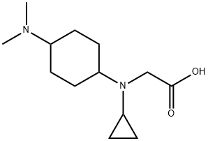 [Cyclopropyl-(4-diMethylaMino-cyclohexyl)-aMino]-acetic acid Struktur