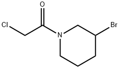 1-(3-BroMo-piperidin-1-yl)-2-chloro-ethanone Struktur