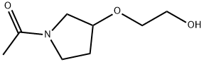 1-[3-(2-Hydroxy-ethoxy)-pyrrolidin-1-yl]-ethanone Struktur