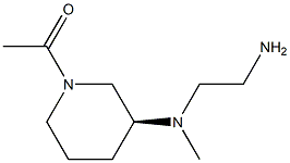 1-{(S)-3-[(2-AMino-ethyl)-Methyl-aMino]-piperidin-1-yl}-ethanone Struktur