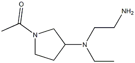 1-{3-[(2-AMino-ethyl)-ethyl-aMino]-pyrrolidin-1-yl}-ethanone Struktur