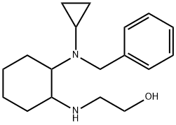 2-[2-(Benzyl-cyclopropyl-aMino)-cyclohexylaMino]-ethanol Struktur